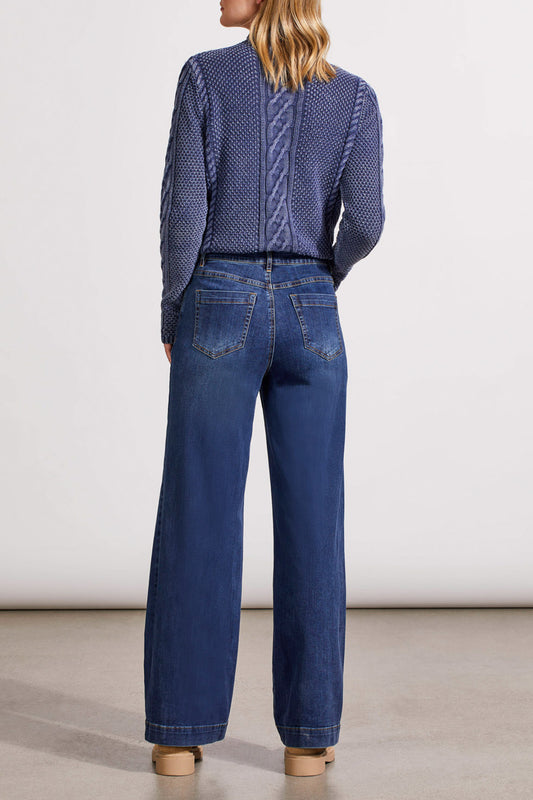 Audrey Pull-On Wide Jeans-5564O