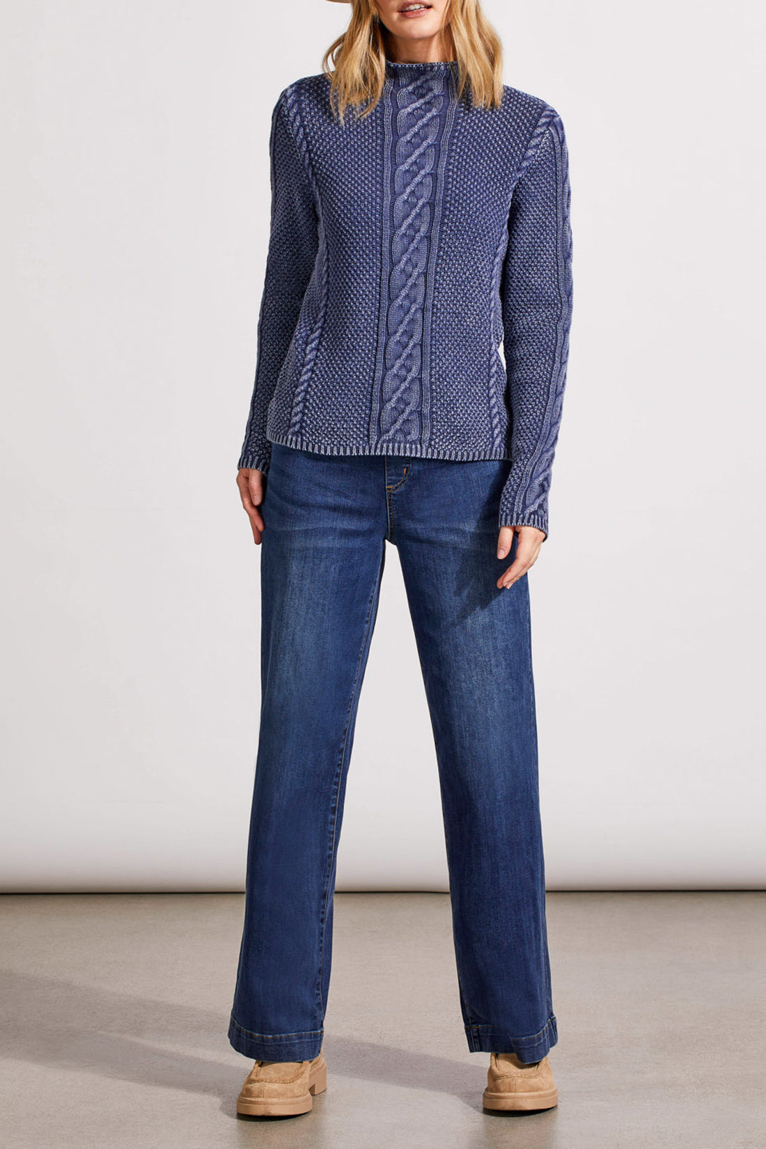 Audrey Pull-On Wide Jeans-5564O