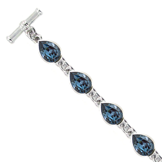 Nina Bracelet Small Teardrop B2162 Denimblue