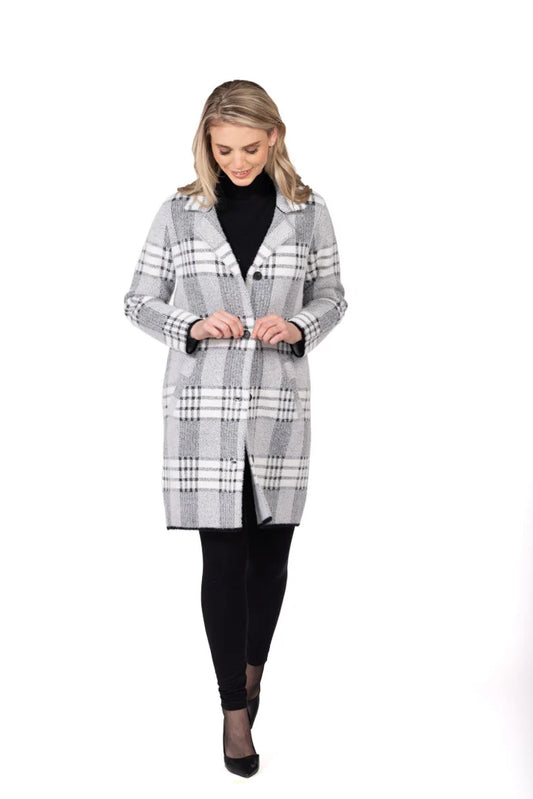 CHECK PRINT JACKET V4919