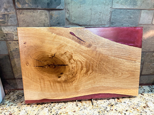 "Merlot & Oak" Charcuterie Board w/ Epoxy