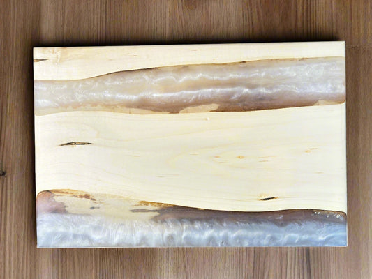 Charcuterie Board w/ White Epoxy