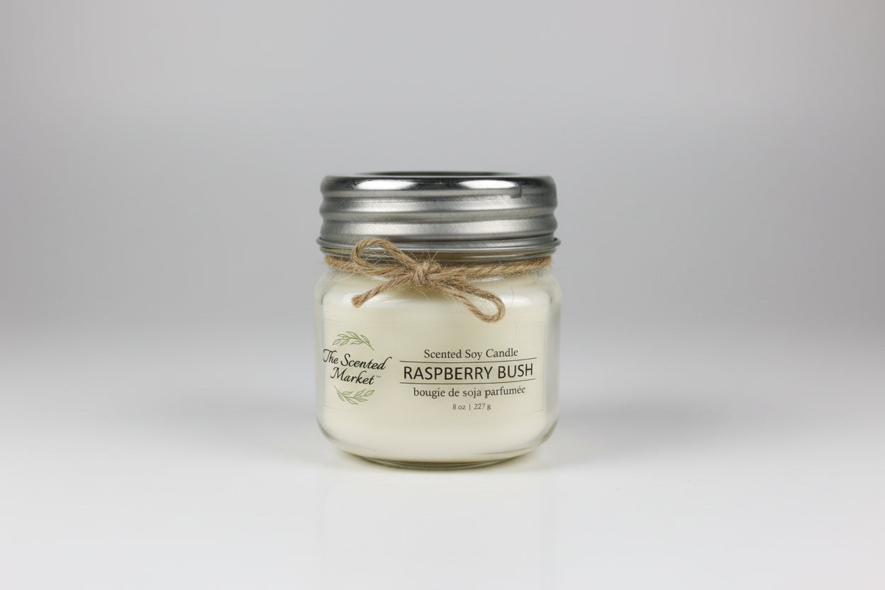 Raspberry Bush 8oz Soy Wax Candle