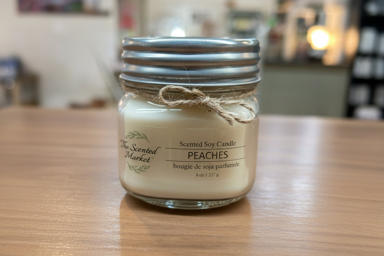 Peaches 8oz Soy Wax Candle