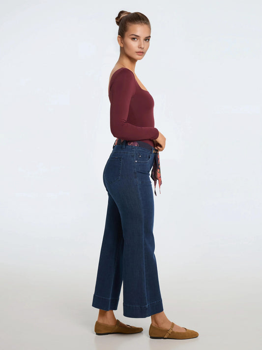 ROBIE - HIGH WAIST WITH BELT / ANKLE PANT / FLARE LEG