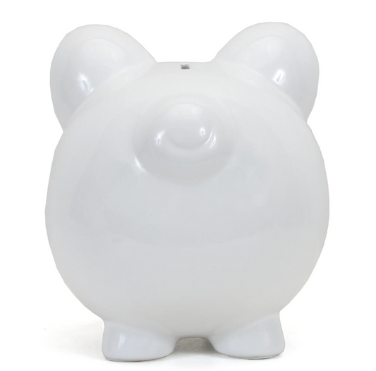 Big Ear White -Piggy Bank 3808WT