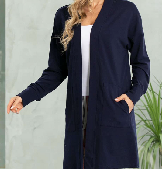BOYFRIEND CARDIGAN NAVY