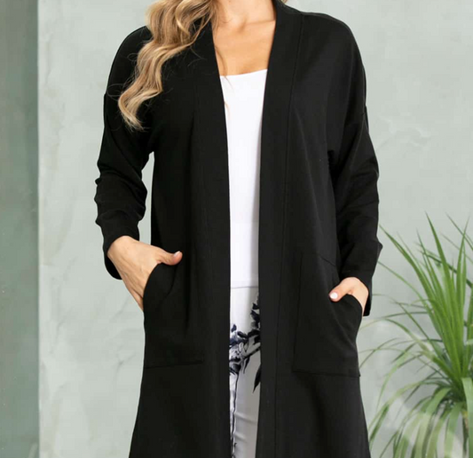 BOYFRIEND CARDIGAN BLACK