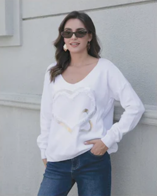 Aphrodite Sweater- WHITE