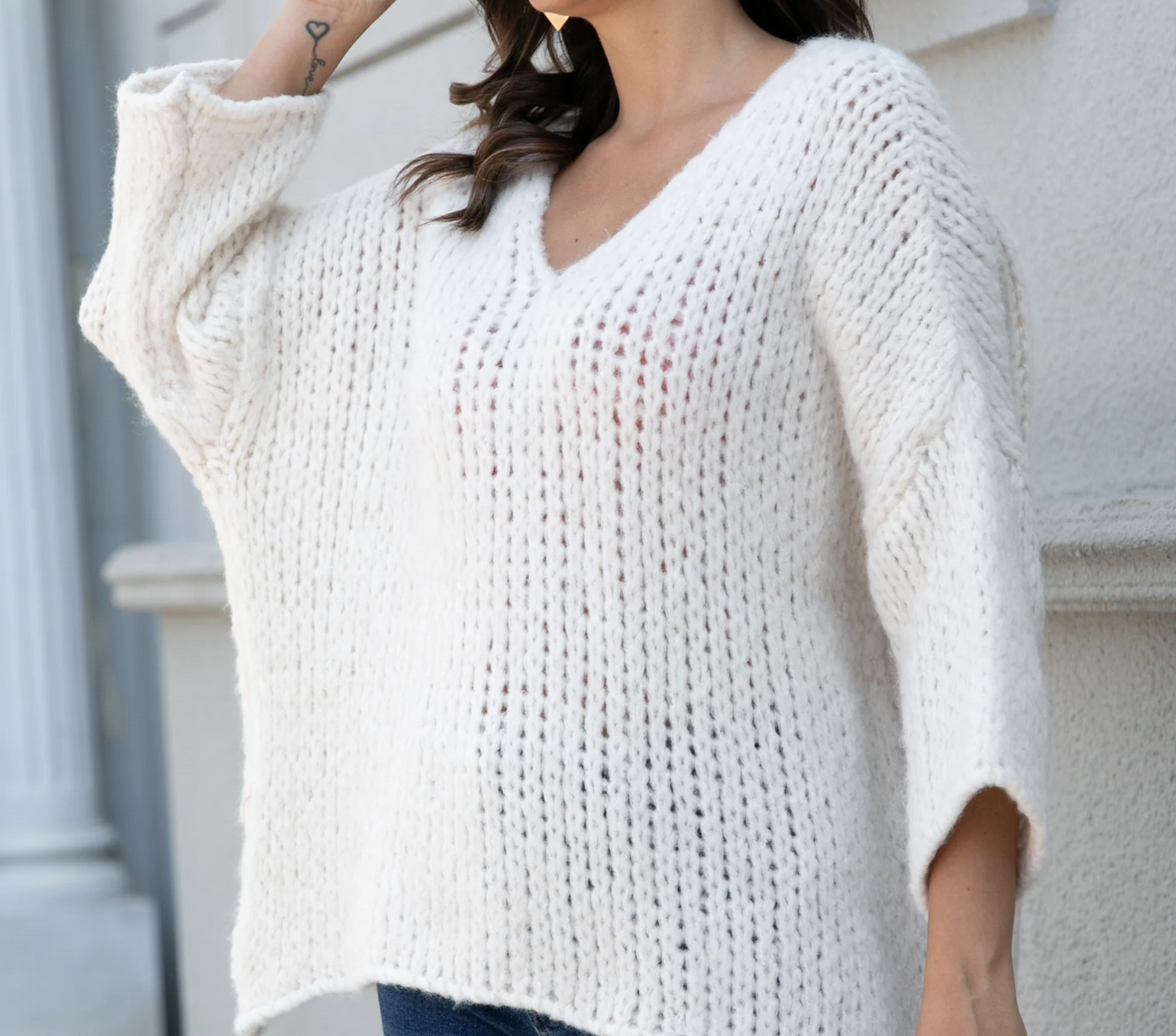 Chunky Sweater- White