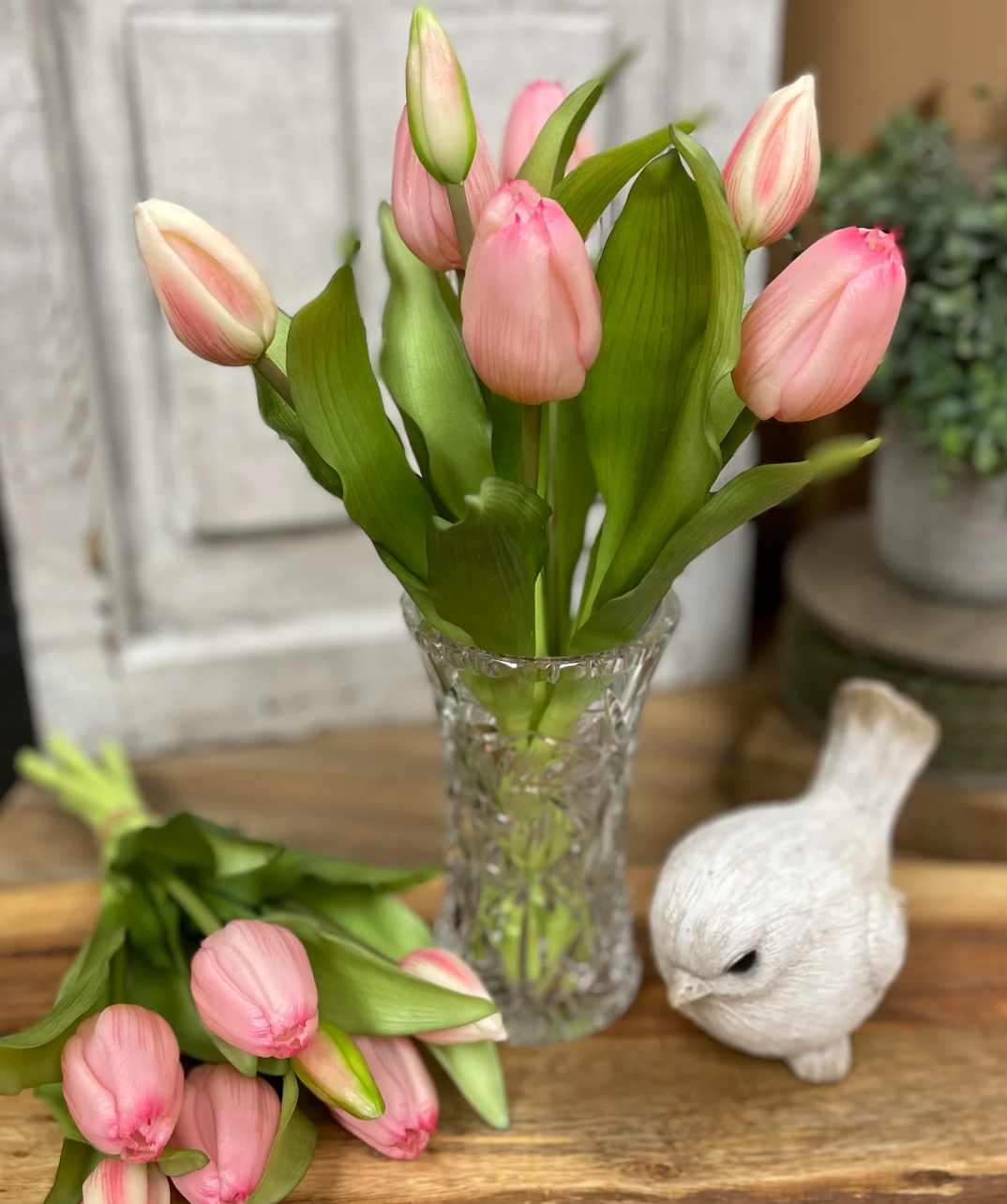 12" Fresh Touch Tulip Bundle - Pink Formosa