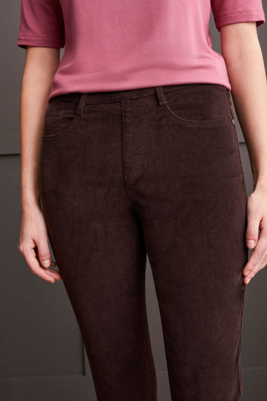 Audrey Pull-on Slim Akl Pant-Coffee Bean-5580O