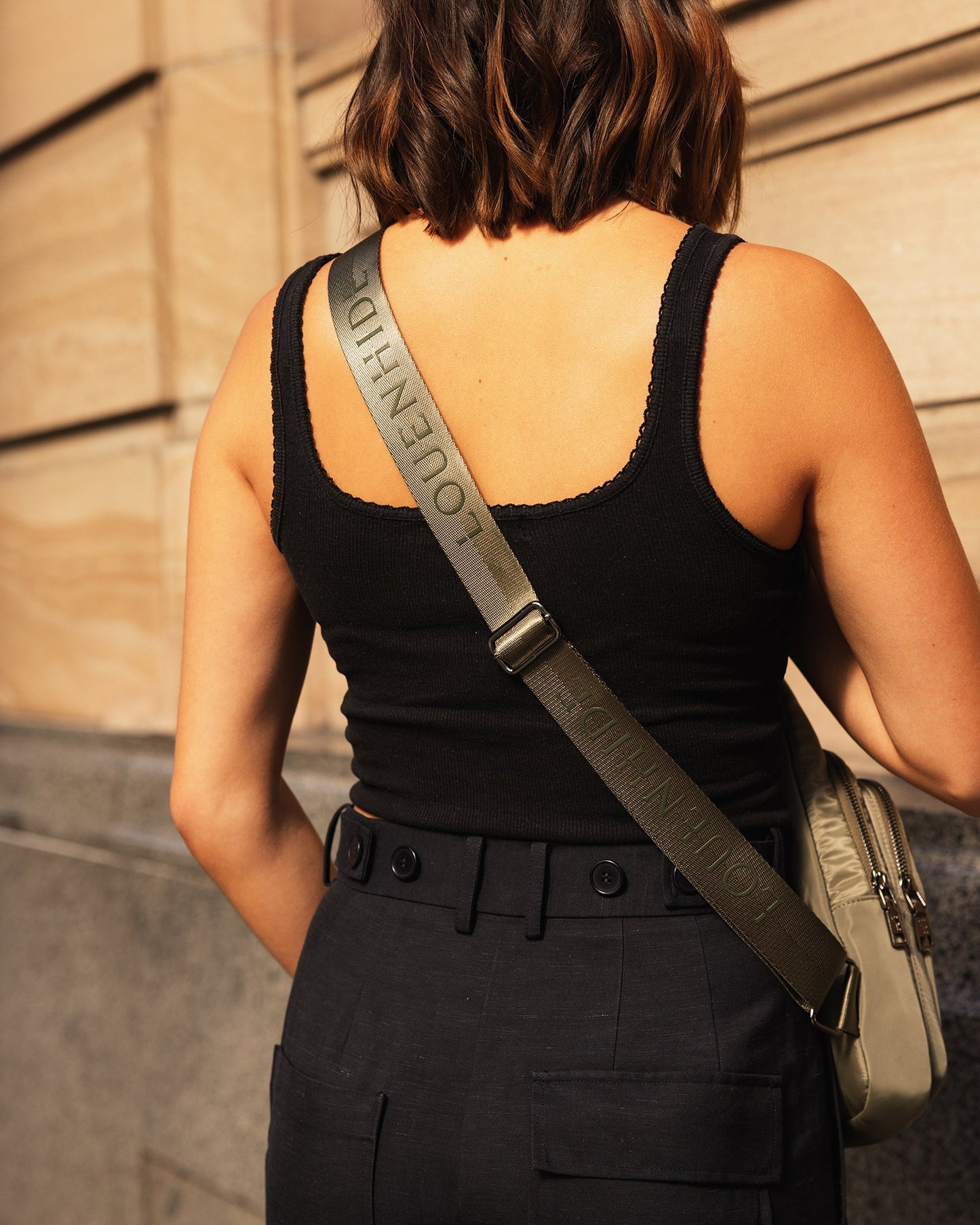 Boyd Nylon Sling Bag - Khaki