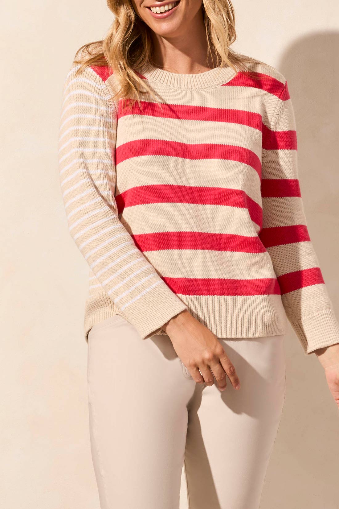 3/4 Sleeve Sweater 2159O - Teaberry