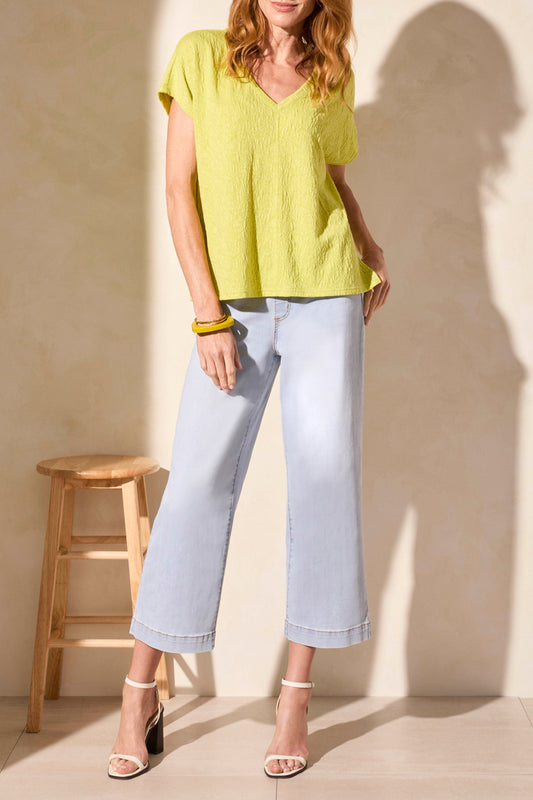 Cap Sleeve V Neck 2112O - Avocado