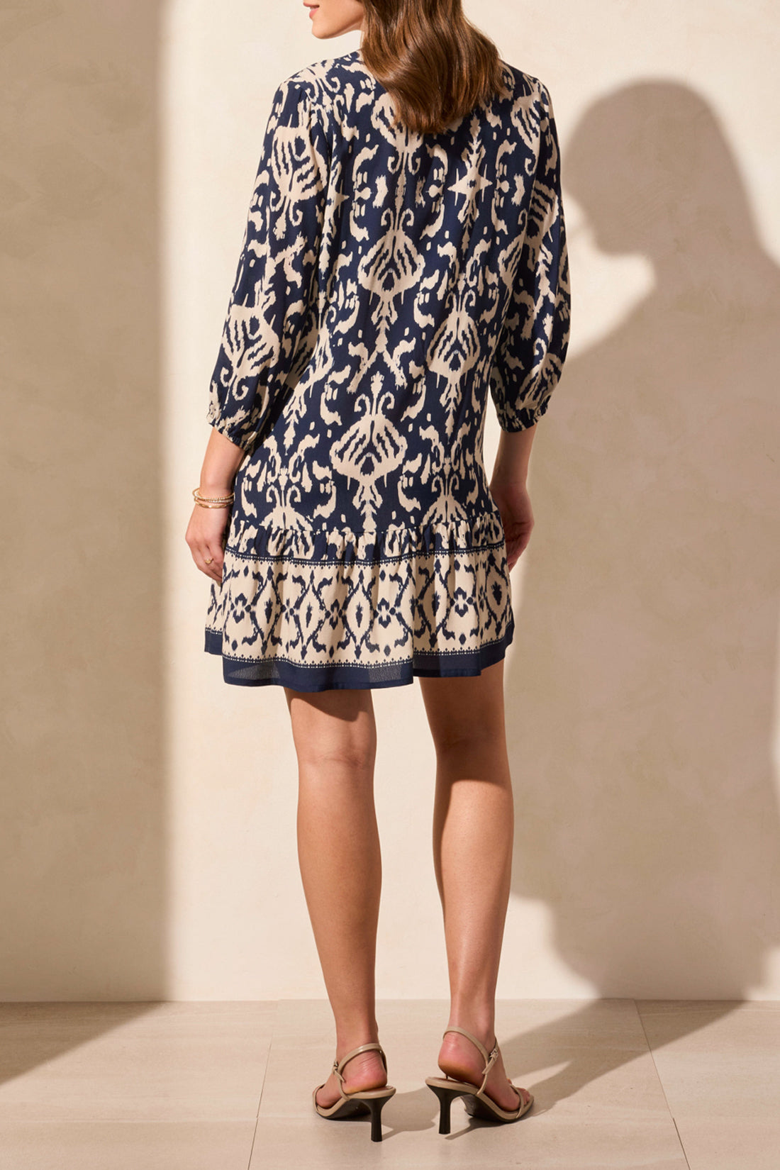 3/4 Sleeve Dress 1833O - Jet Blue