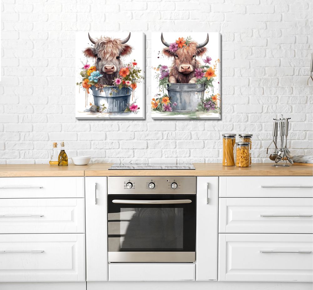Baby Highland Cow Set/2 CE601