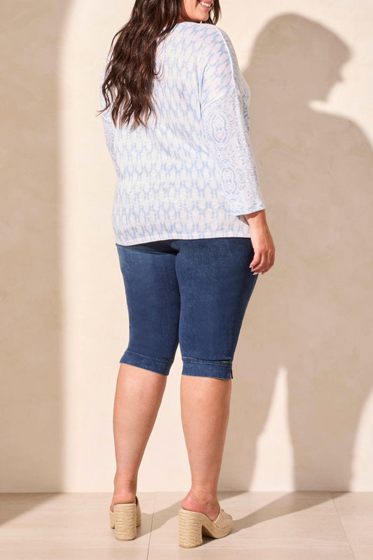 3/4 Sleeve V-Neck or Crew 5769O- Sailboat