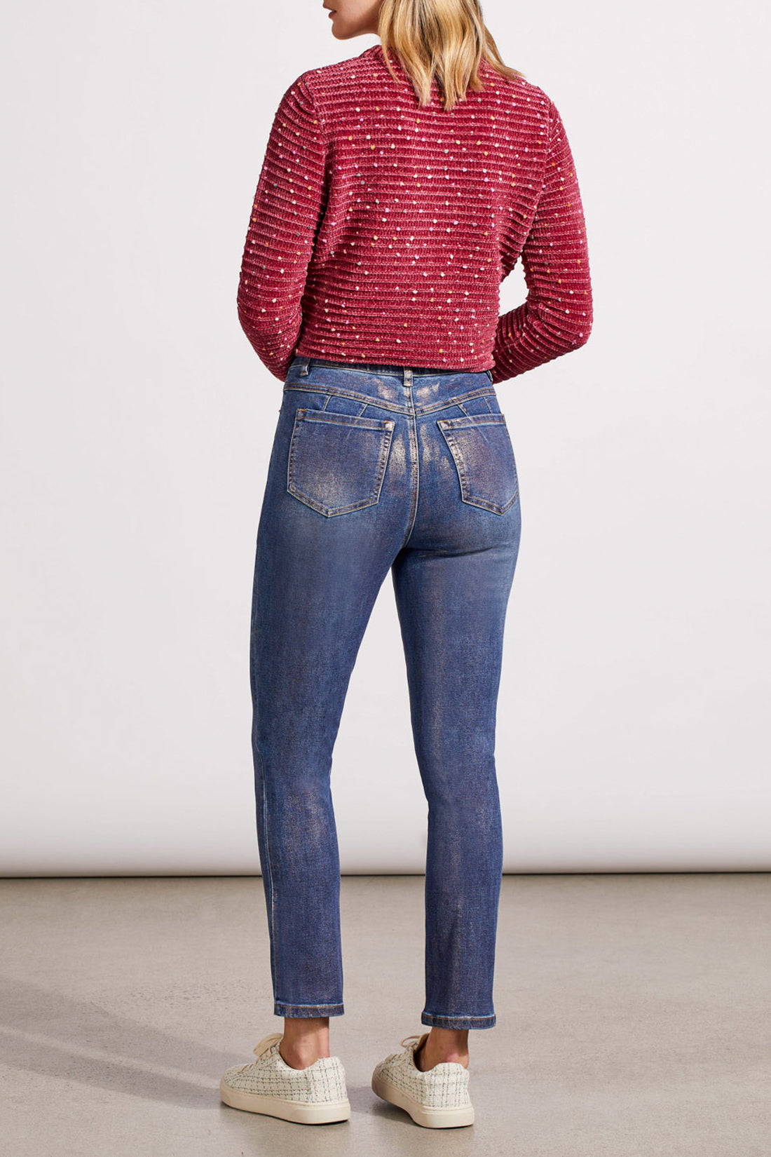 Sophia Slim Ankle Pant-Rose Gold-5678O