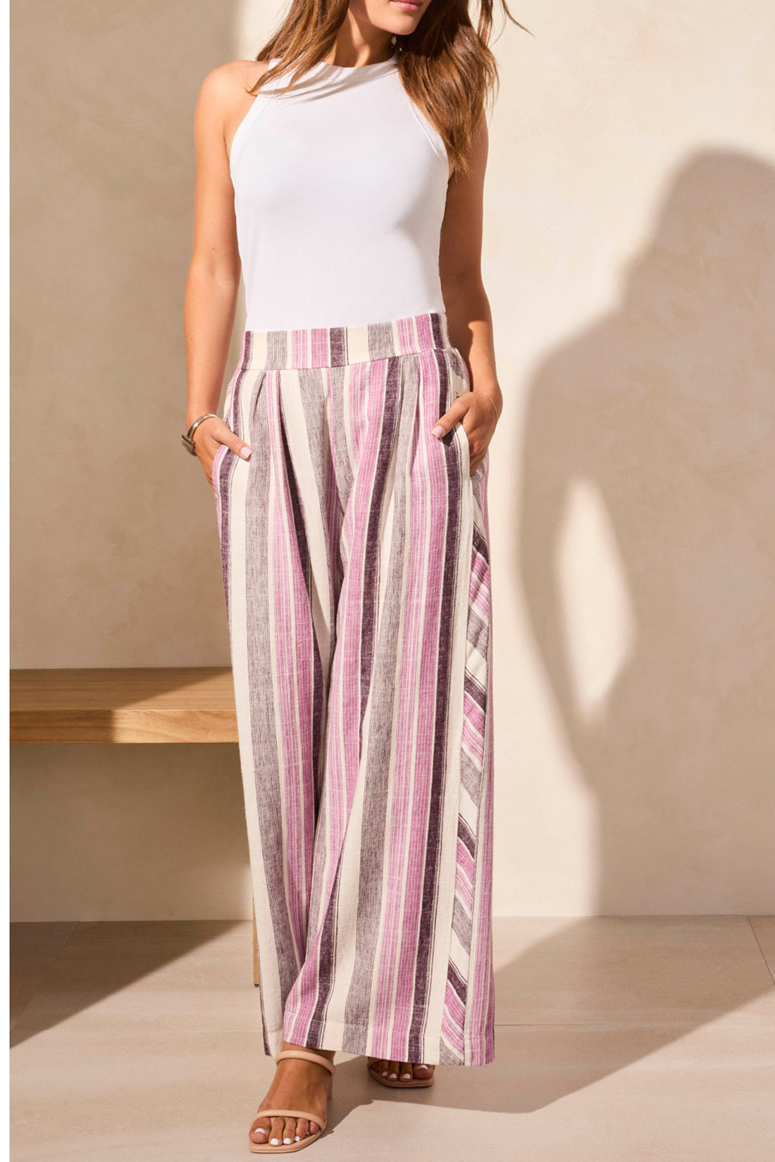Pull on Flowy Wide Pant 5753O - Orchidsky