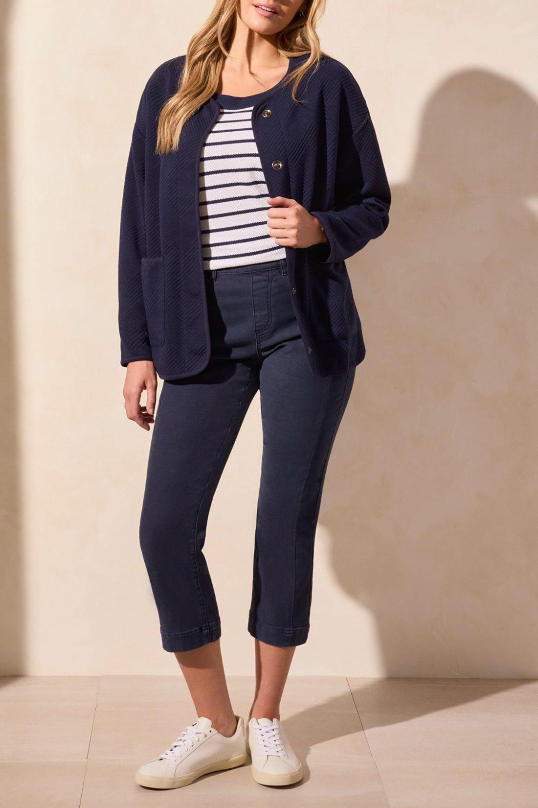 Long Sleeve Cardigan 2099O - Jet Blue