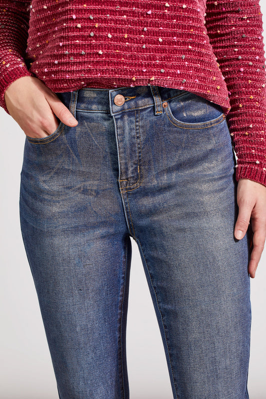 Sophia Slim Ankle Pant-Rose Gold-5678O