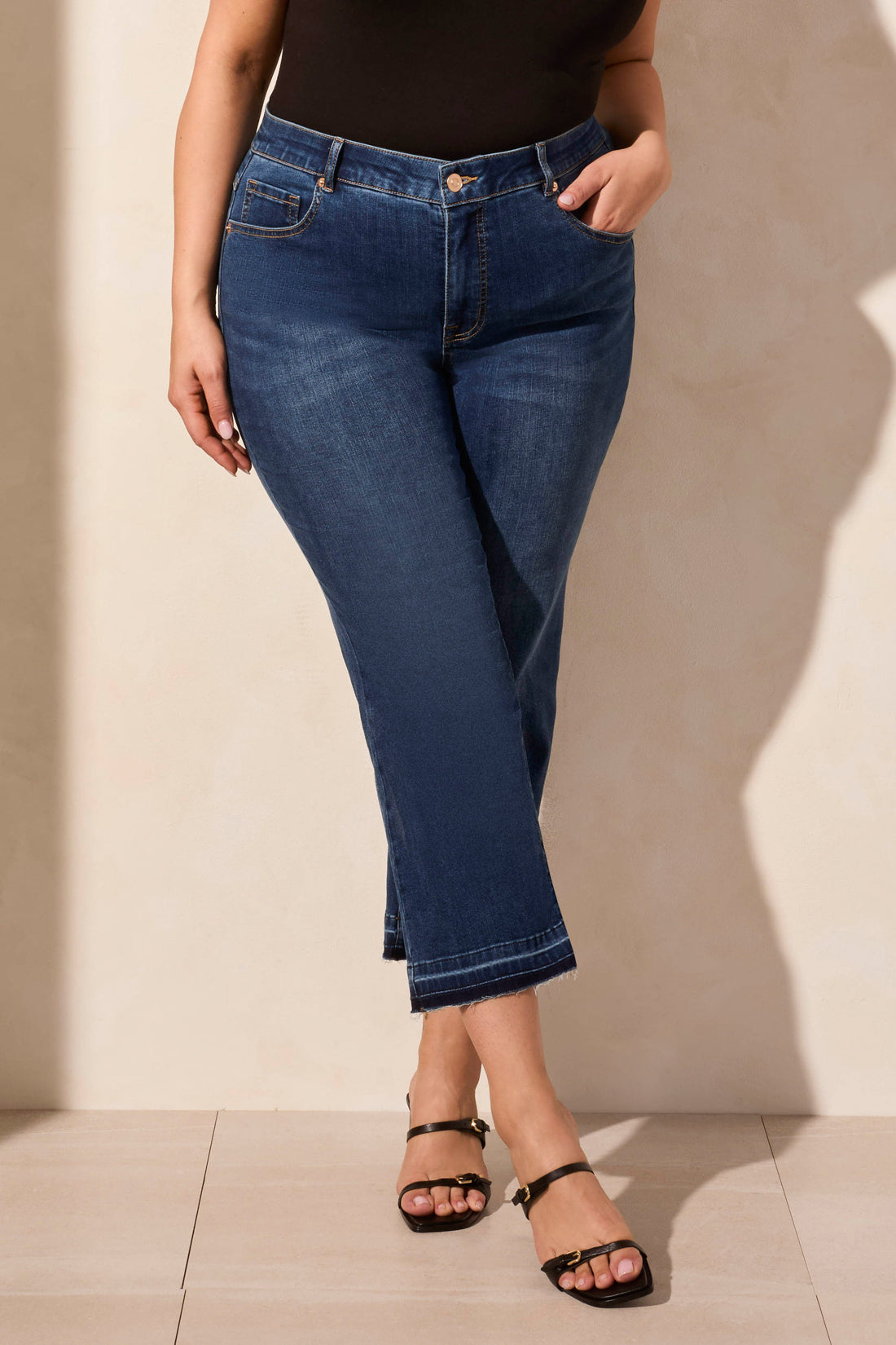 Sophia Curvy Micro Flare 7735O - StormyBlue