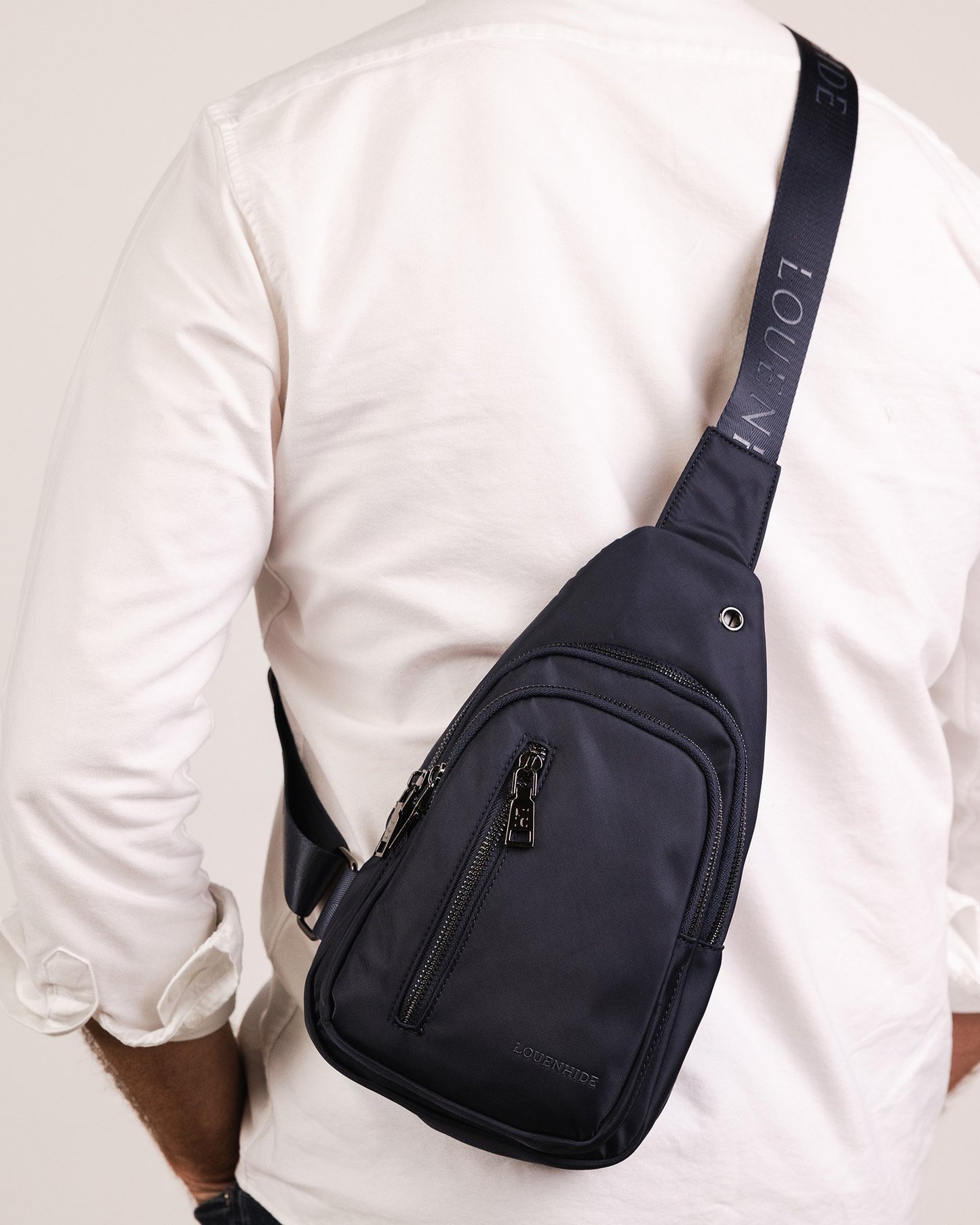 Boyd Nylon Sling Bag - Navy