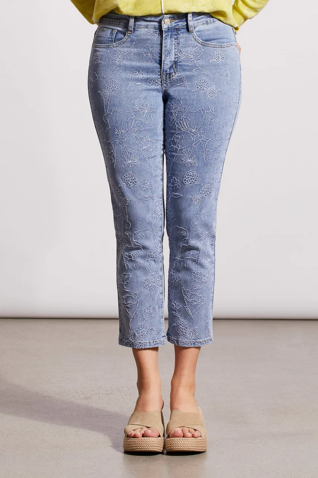 AUDREY STRAIGHT CROP JEANS -BLUEGLOW 5450