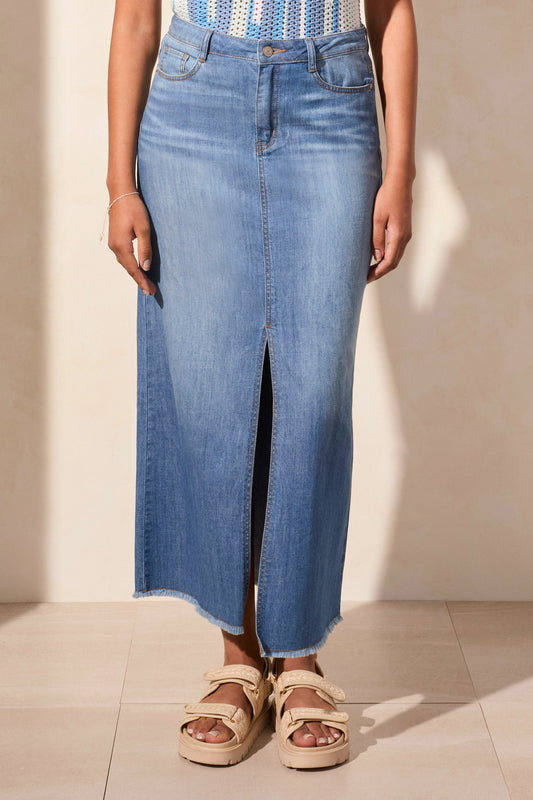 Full Length Denim Skirt 5407O - CoastLine