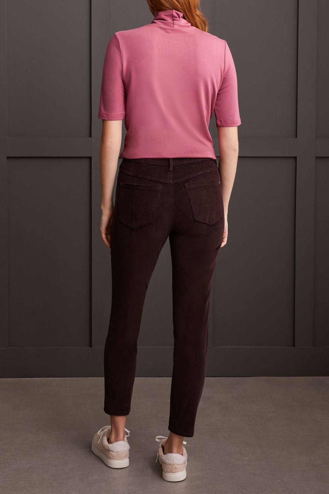 Audrey Pull-on Slim Akl Pant-Coffee Bean-5580O