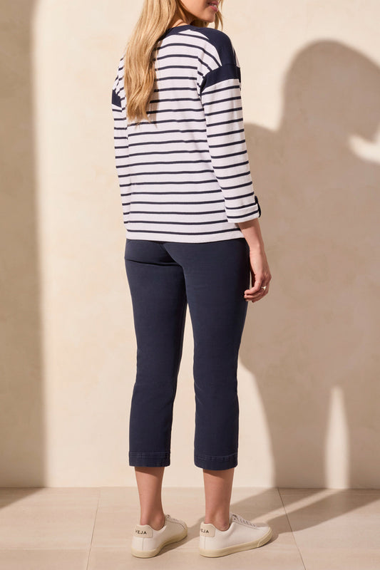 3/4 Sleeve Boat Neck 2033O - Jet Blue