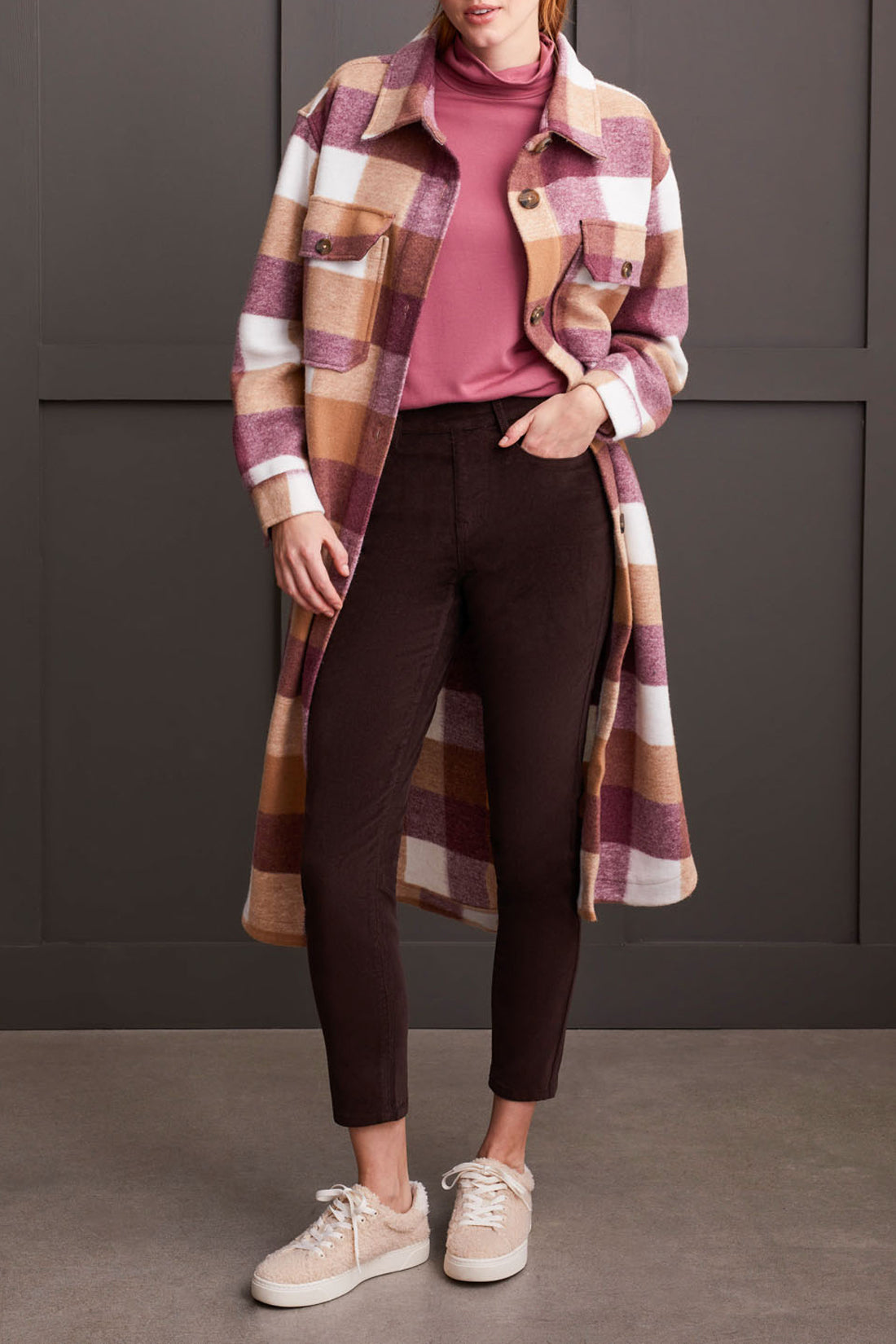 Audrey Pull-on Slim Akl Pant-Coffee Bean-5580O