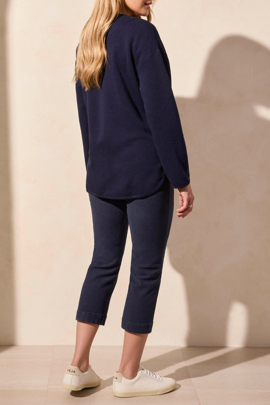 Long Sleeve Cardigan 2099O - Jet Blue