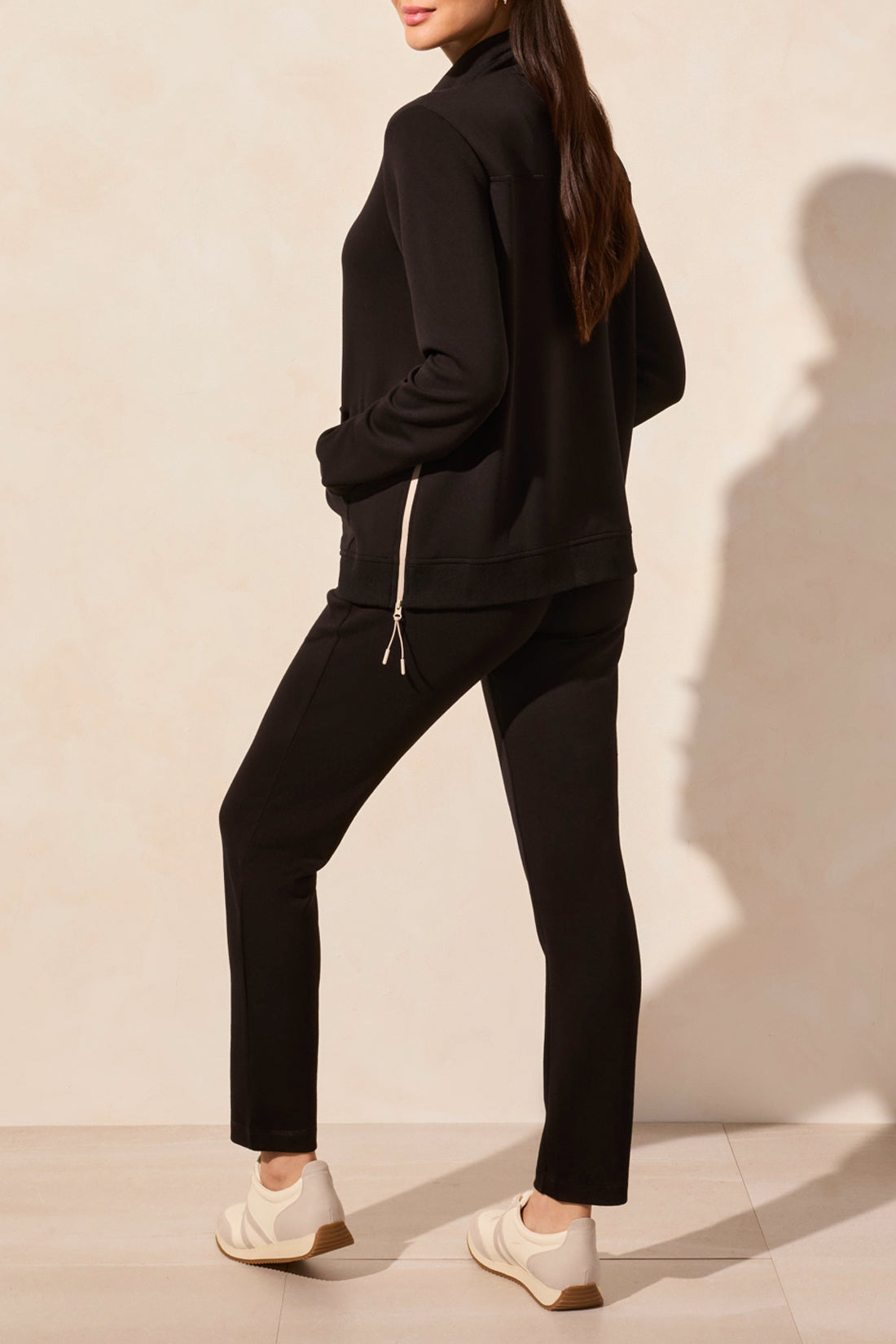 Long Sleeve Mock Neck Cardigan 2064O-Black