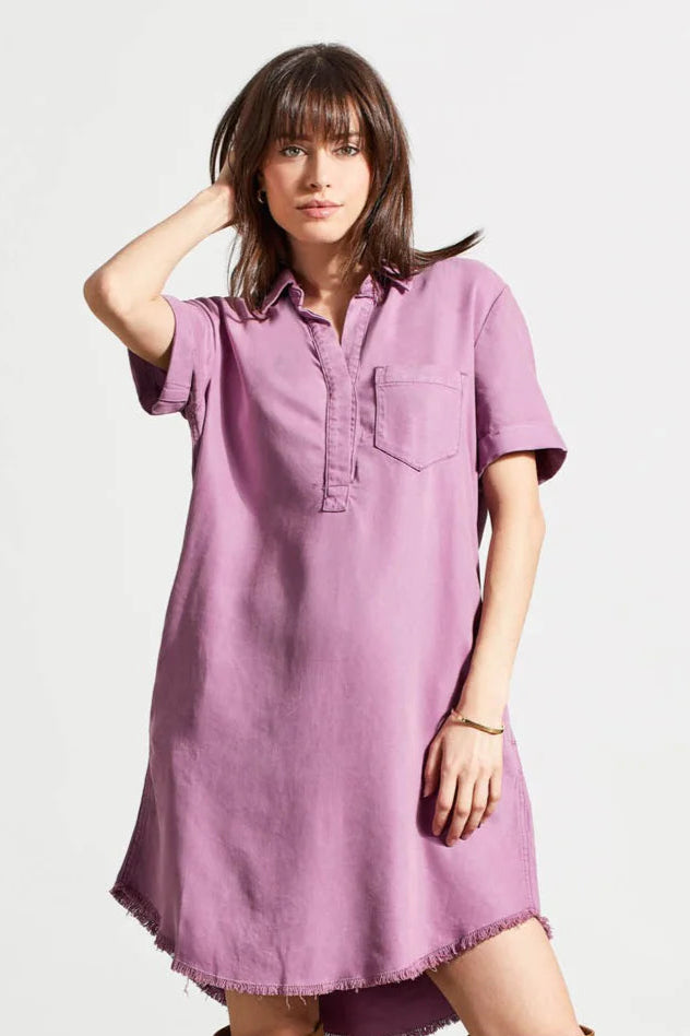 Pop Over Shirt Dress-5657O