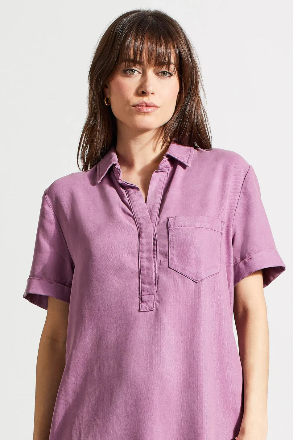 Pop Over Shirt Dress-5657O
