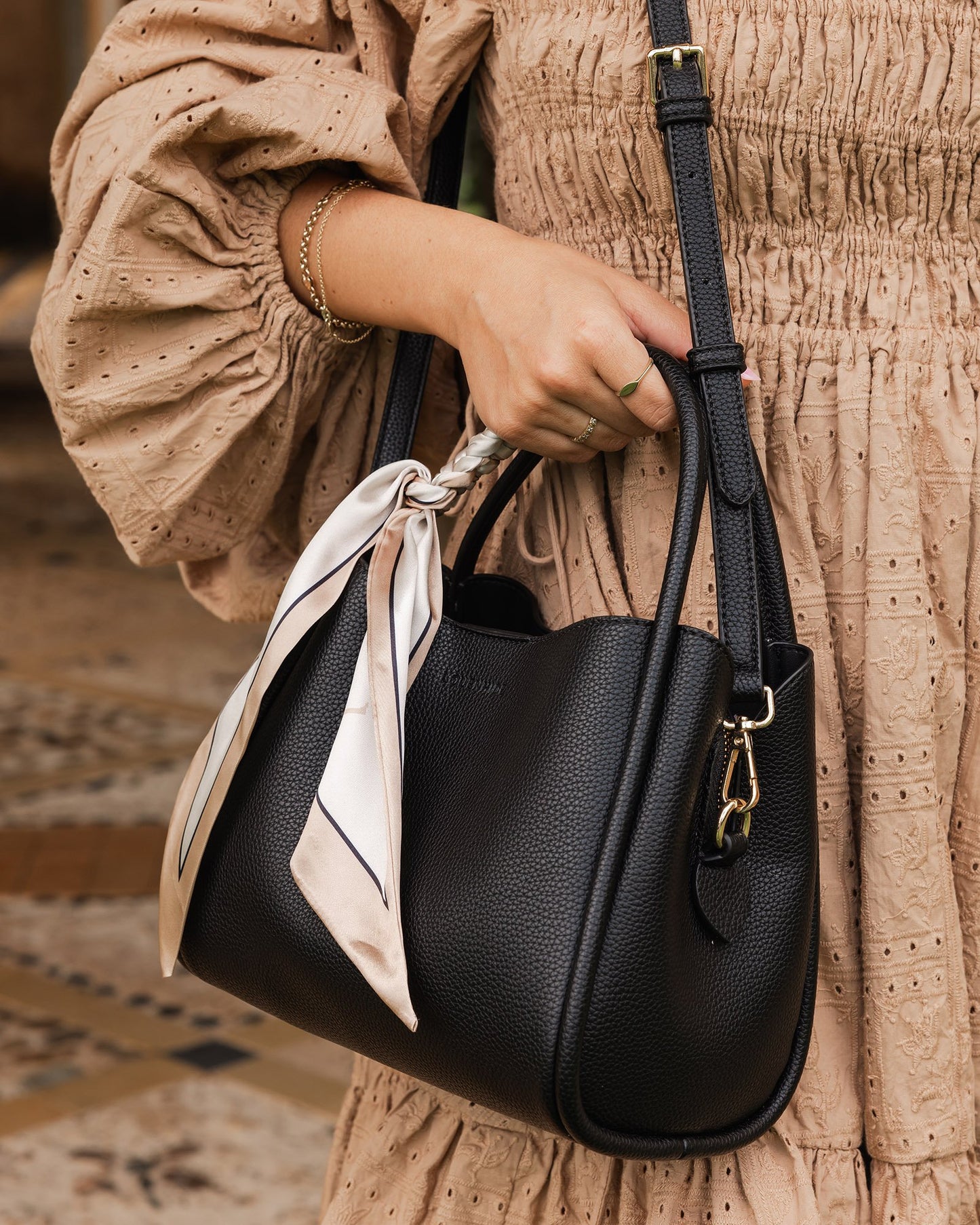 Steffie Mini Tote -Black