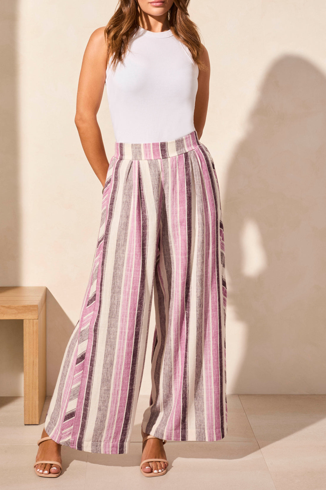 Pull on Flowy Wide Pant 5753O - Orchidsky