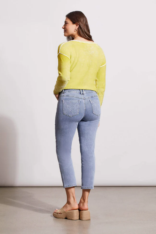 AUDREY STRAIGHT CROP JEANS -BLUEGLOW 5450