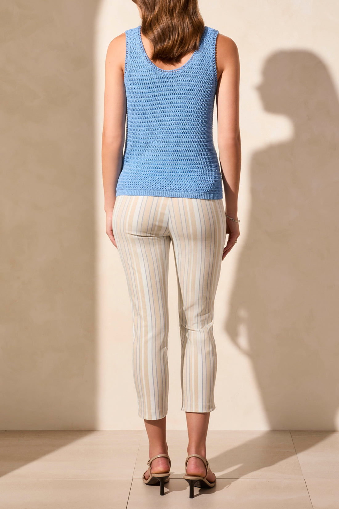 Crochet Tank Top-1741O-Deep Sea