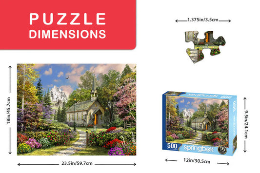Mountain View Chapel 500 pc Puzzle