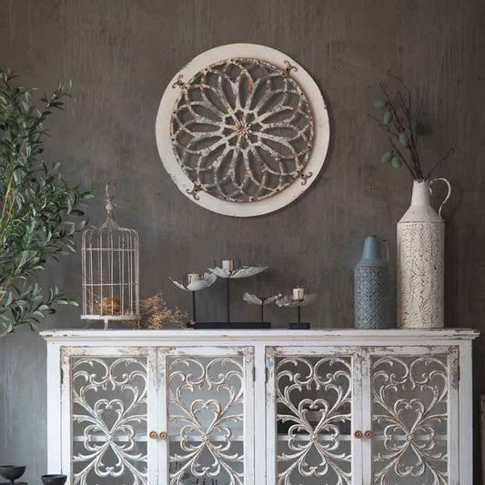 Antiqued Metal/Wood Wall Décor - FJT94020 25"