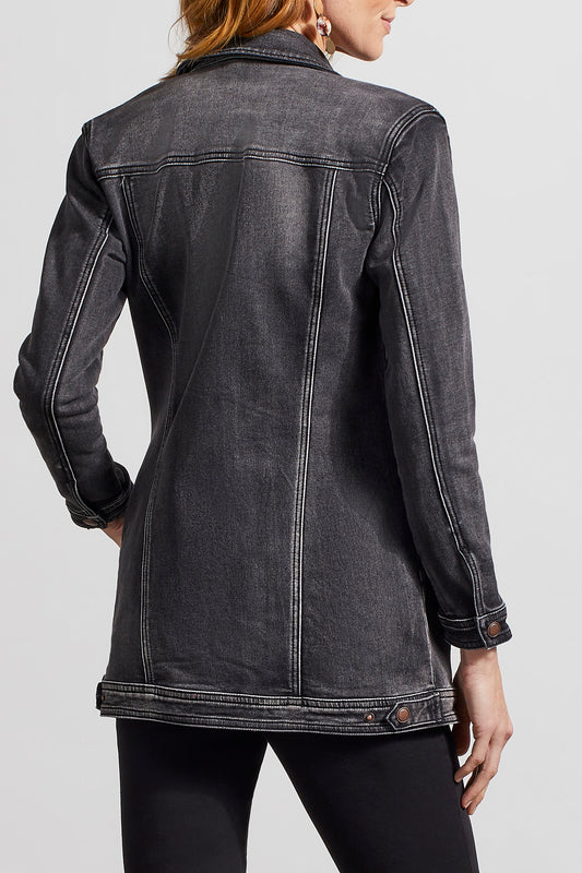 6042O Maxi Jacket Muted Black