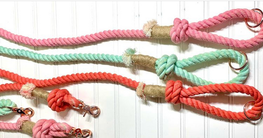 100% Cotton Rope Dog Leash