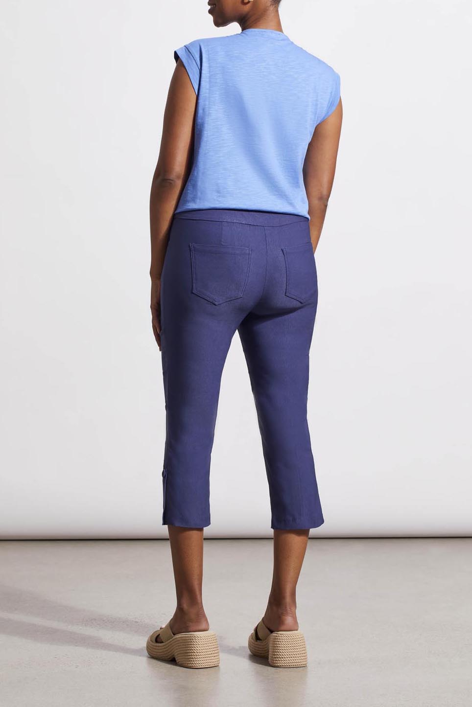 FLATTEN IT PULL ON CAPRI JET BLUE 1265O-7165