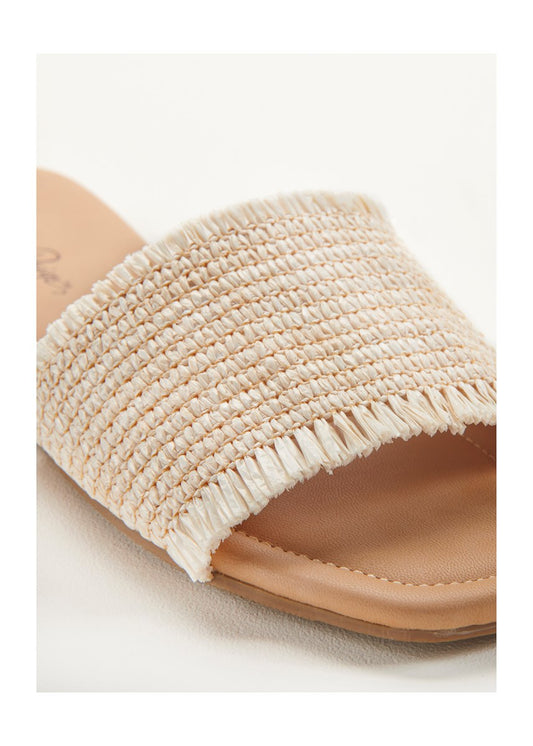 Open Toe Wide Band Slide on Sandal 408731C