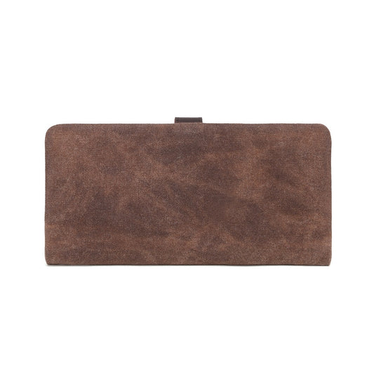Waxed Canvas Long Wallet W3003 Brown