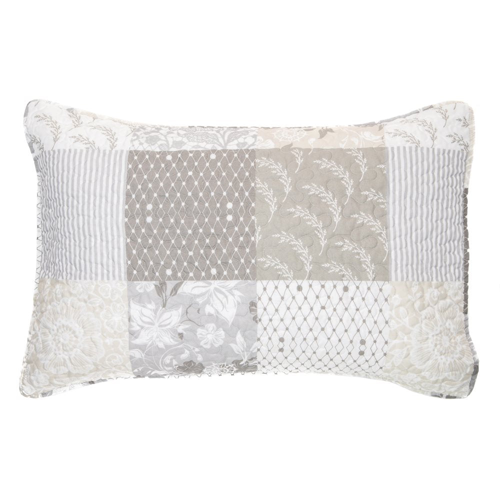 Vanille Grey & Greige Quilt Set - Double/Queen