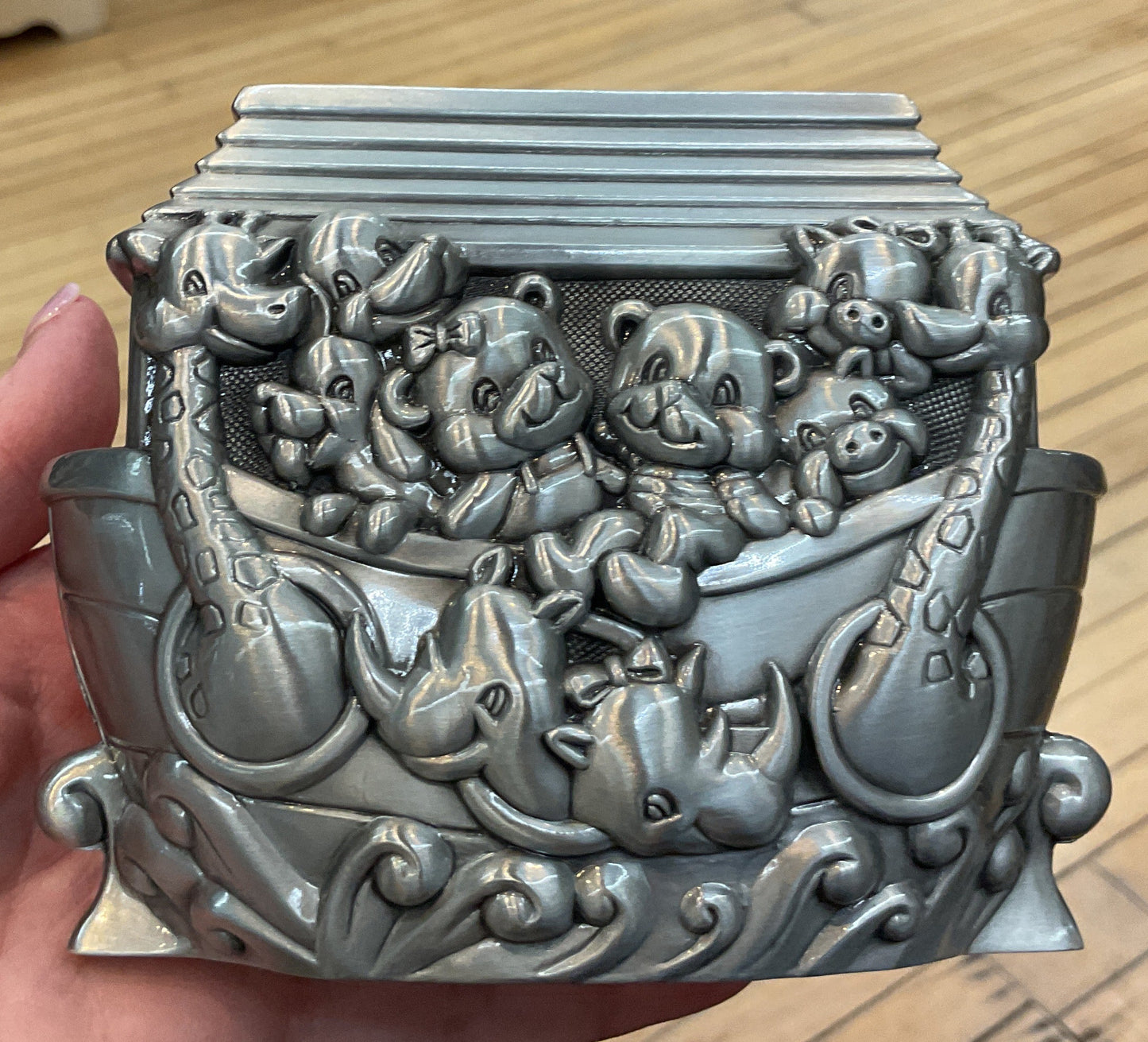Pewter Noah's Ark Money Bank - CN2537